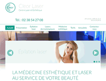 Tablet Screenshot of cleor-laser.com